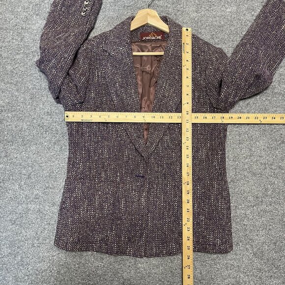 Vintage Jordache Womens Tweed Blazer Size 14 - Picture 8 of 11